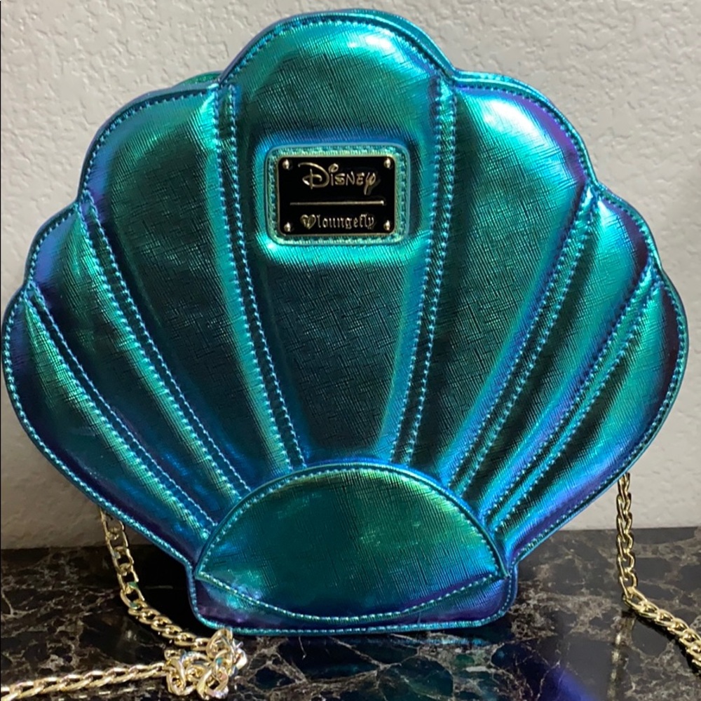 Loungefly mermaid seashell crossbody bag